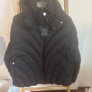 Mackage Black Quilted Jacket with Hood
